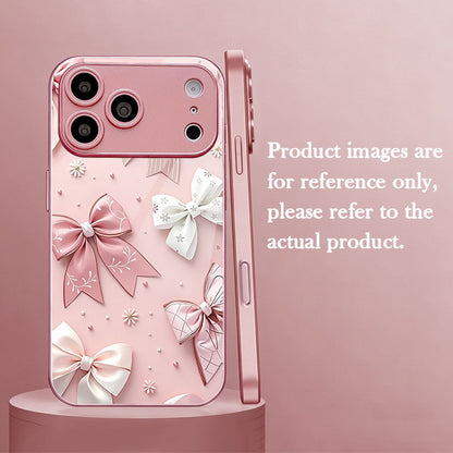 Pink White Bow Pattern Hard Case for iPhone