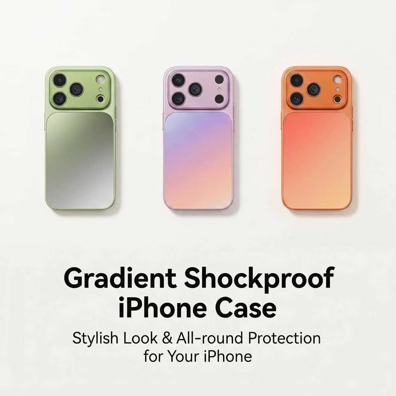 Gradient Glitter Iridescent Case for iPhone
