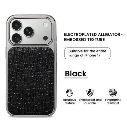 Crocodile Grain PU Leather Case for iPhone
