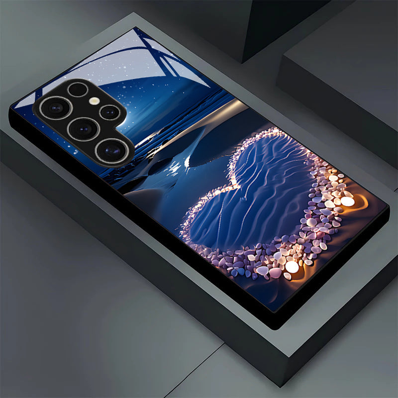 Starry Sky Love Beach Hard Case for Samsung