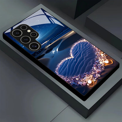 Starry Sky Love Beach Hard Case for Samsung