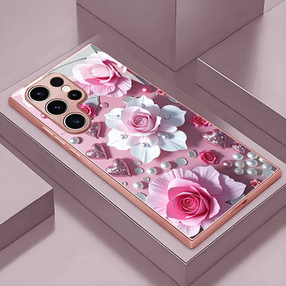 Pearl Flower Pattern Hard Case for Samsung