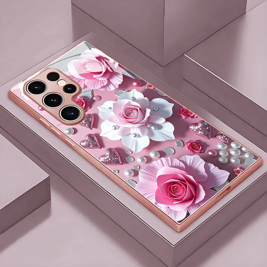 Pearl Flower Pattern Hard Case for Samsung