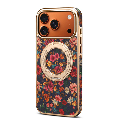 Retro Print Kickstand Case for iPhone