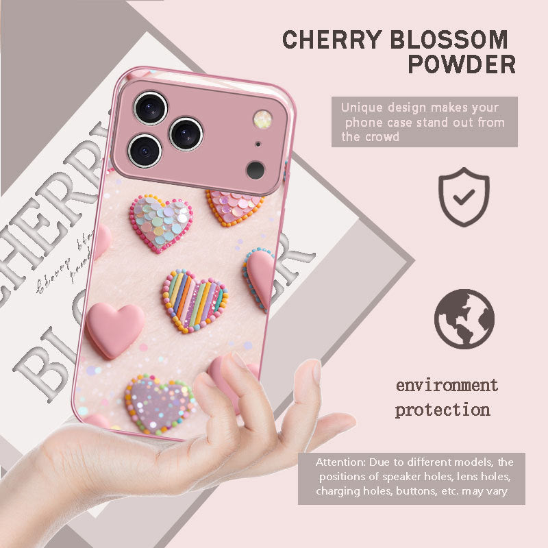 Love Heart Pattern Hard Case for iPhone