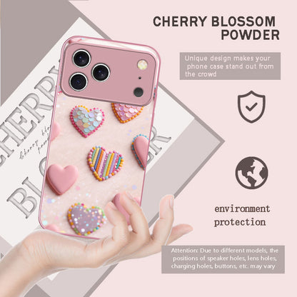 Love Heart Pattern Hard Case for iPhone