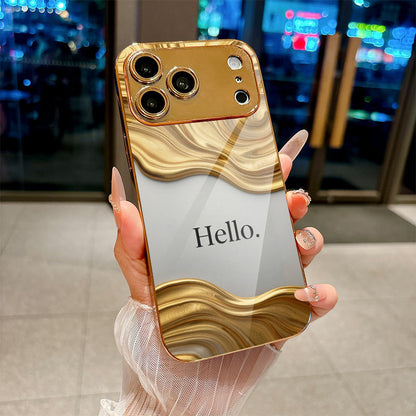Hello Text Pattern Hard Case for iPhone