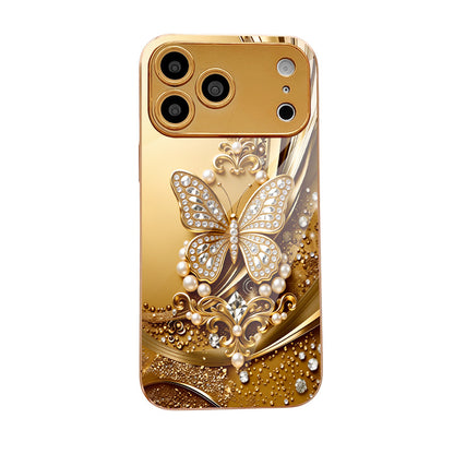 Diamond Butterfly Pattern Hard Case for iPhone