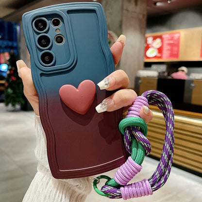 Love Lanyard Silicone Case for Samsung