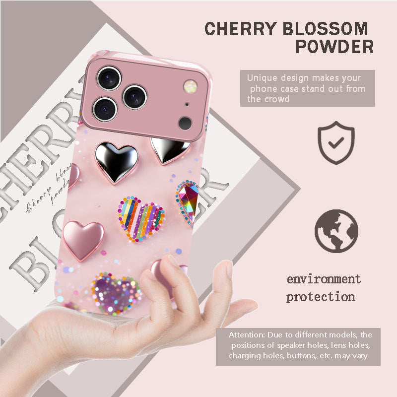 Love Heart Pattern Hard Case for iPhone