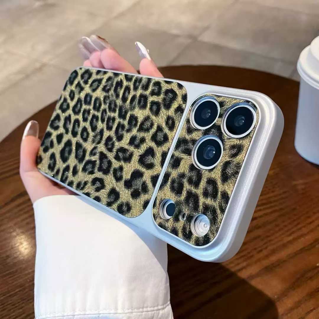 Leopard Print Leather Case for iPhone