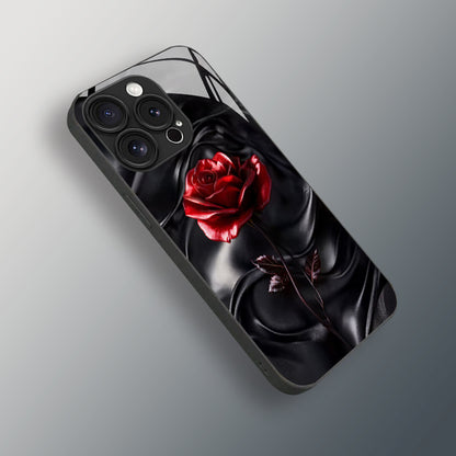 Red Rose Pattern Hard Case for iPhone