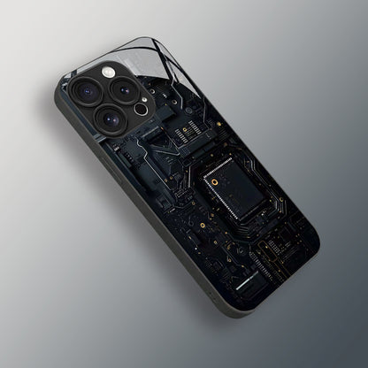 Chip Circuit Board Pattern Hard Case for iPhone