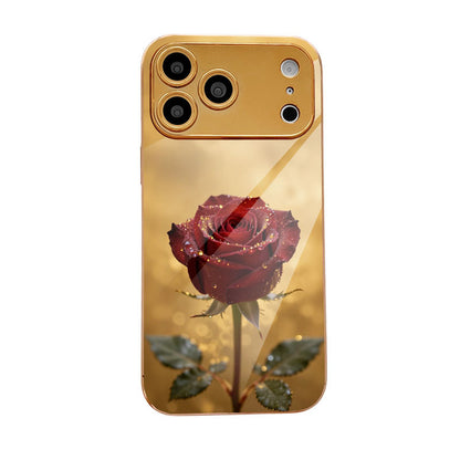 Dawn Rose Pattern Hard Case for iPhone