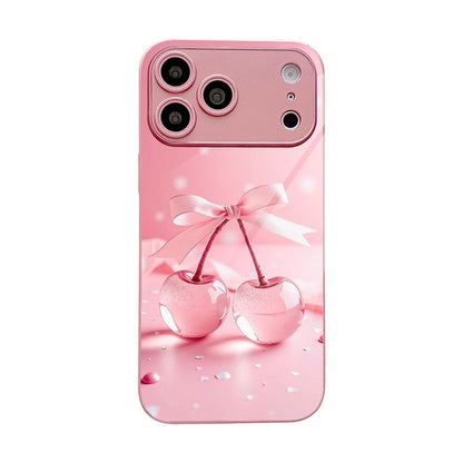 Clear Cherries Pattern Hard Case for iPhone