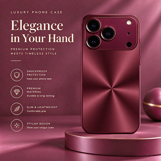 Solid Wine Red Hard Case for iPhone