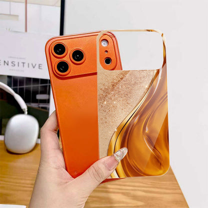Orange Curved Hard Case for iPhone
