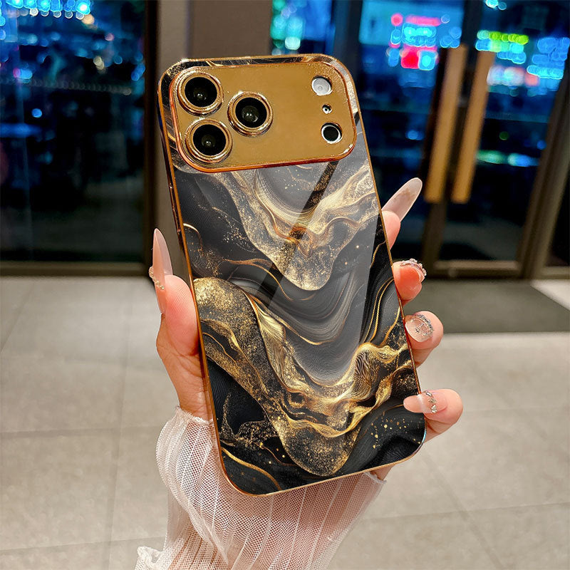Golden Swirl Art Pattern Case for iPhone