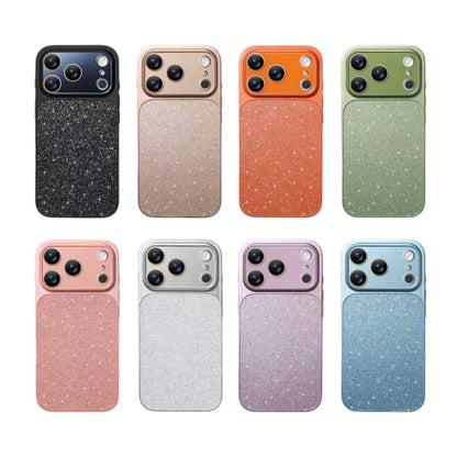 Lens Protection Glitter Matte Case for iPhone