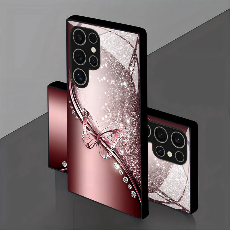 Glitter Butterfly Hard Case for Samsung