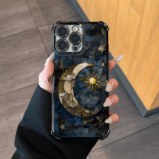 Star and Moon Airbag Shockproof Case for iPhone