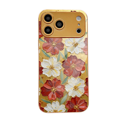 Flowers Pattern Hard Case for iPhone
