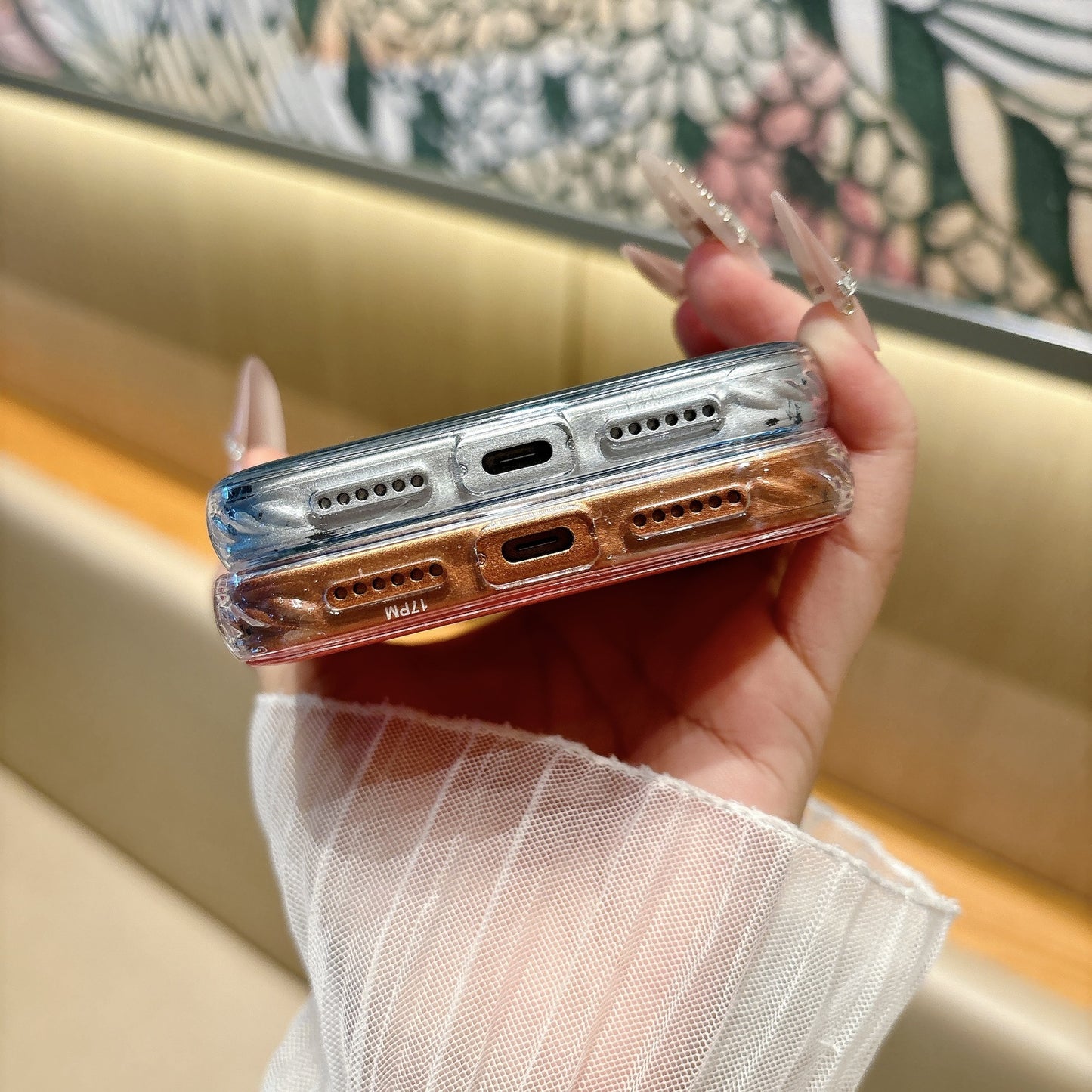 Transparent Acrylic Wave Case for iPhone