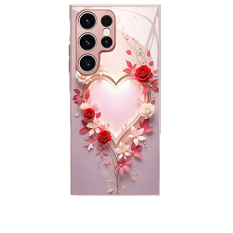 Love Rose Pattern Hard Case for Samsung