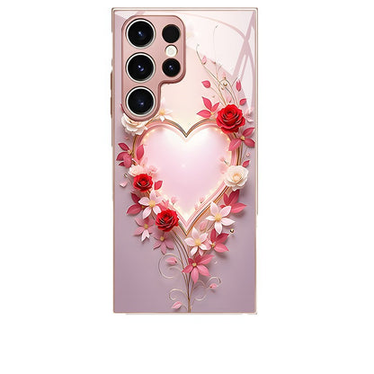 Love Rose Pattern Hard Case for Samsung