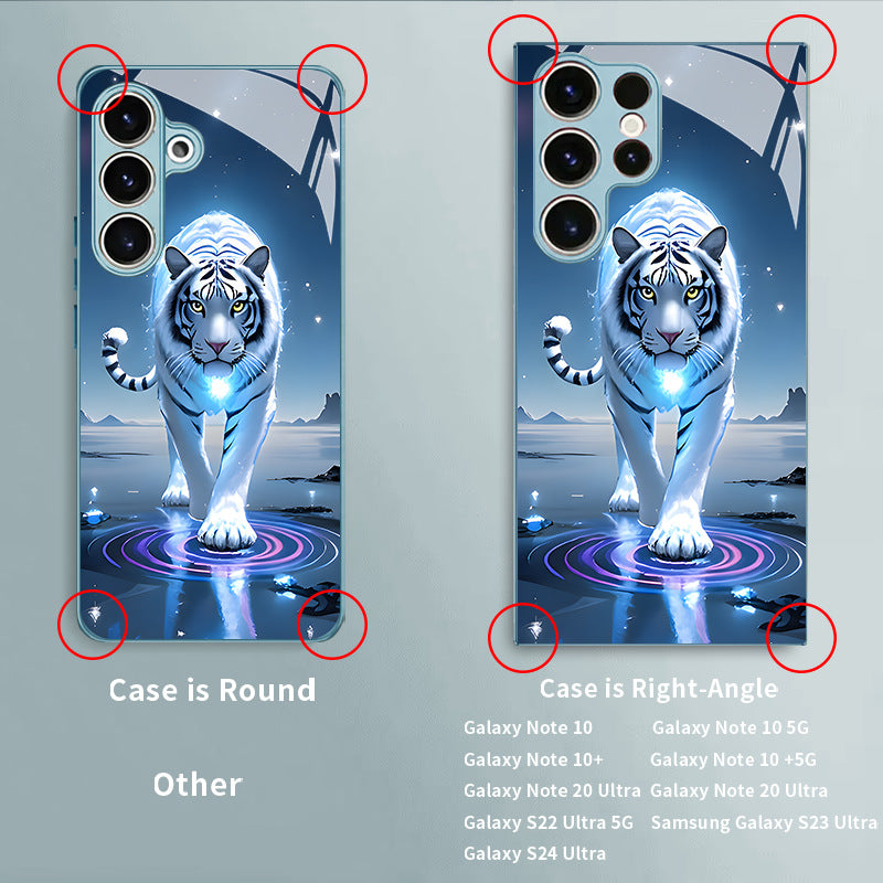 White Tiger Pattern Hard Case for Samsung