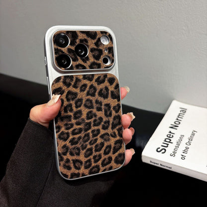 Leopard Print Leather Case for iPhone