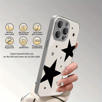 Star Pattern Hard Case for iPhone