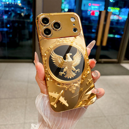 Golden Eagle Pattern Hard Case for iPhone