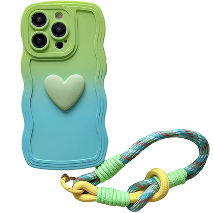 Love Lanyard Silicone Case for iPhone