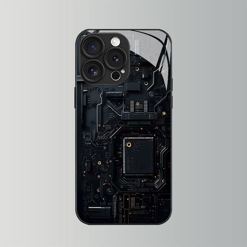 Chip Circuit Board Pattern Hard Case for iPhone