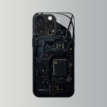 Chip Circuit Board Pattern Hard Case for iPhone
