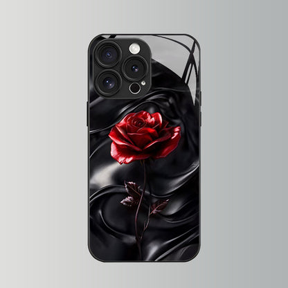 Red Rose Pattern Hard Case for iPhone