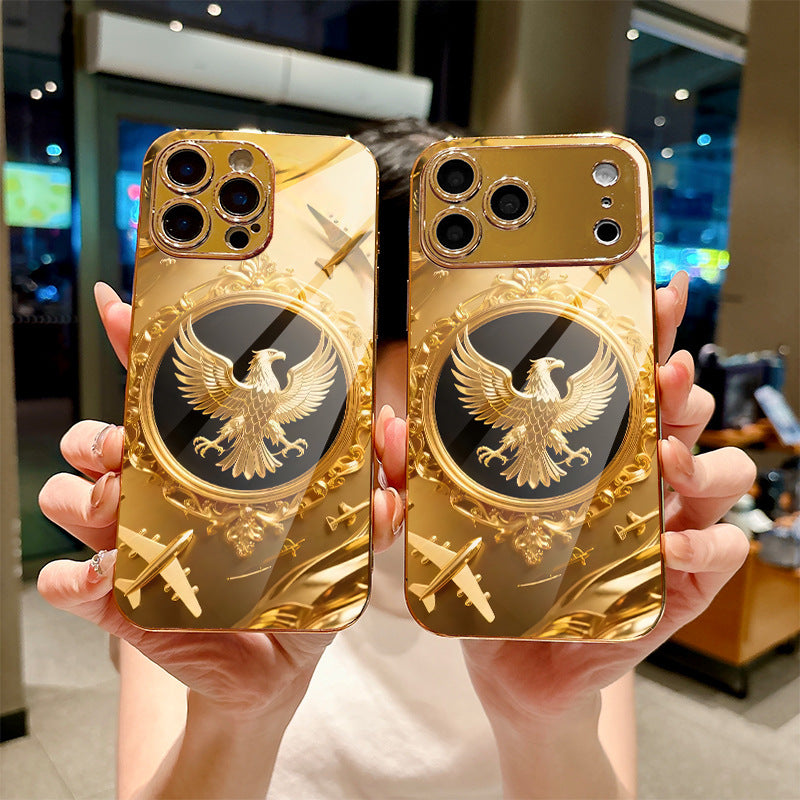 Golden Eagle Pattern Hard Case for iPhone