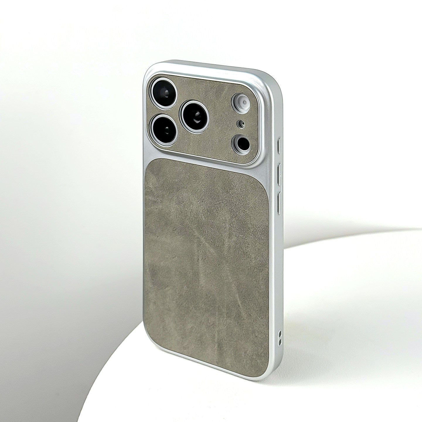 Lens Protection Suede Case for iPhone