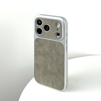 Lens Protection Suede Case for iPhone