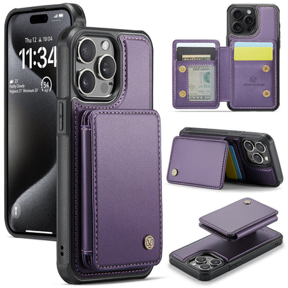 2 in 1 Magnetic Wallet Leather Case for iPhone