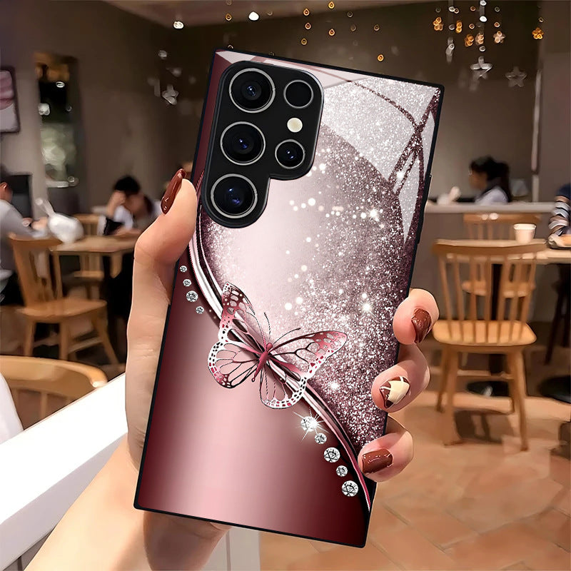 Glitter Butterfly Hard Case for Samsung