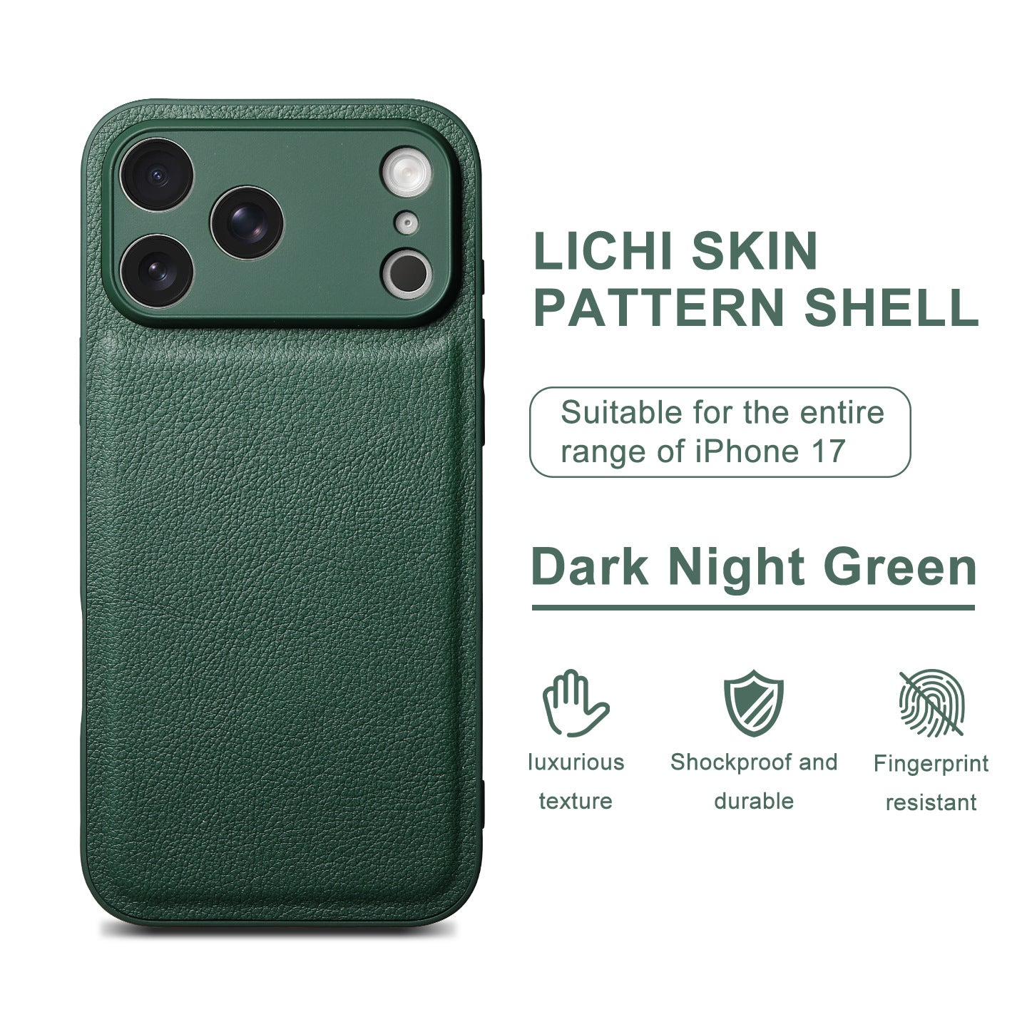 Litchi Grain Leather Case for iPhone