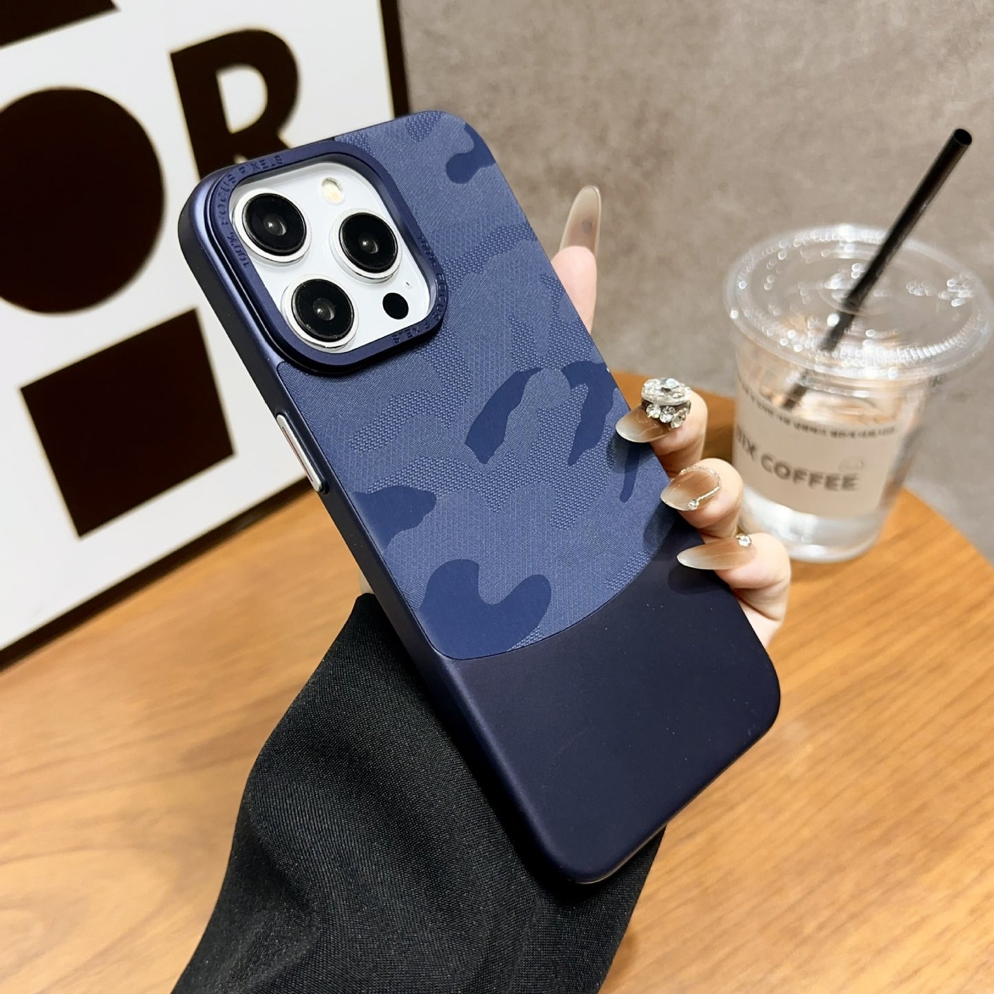 Lens Protection Camouflage Hard Case for iPhone