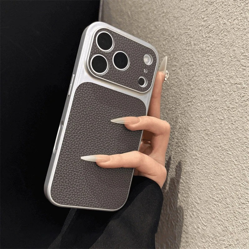 Classic Litchi Textured Case for iPhone