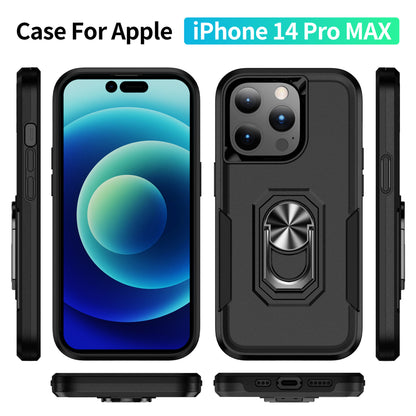 Shockproof Ring Stand Hard Case for iPhone