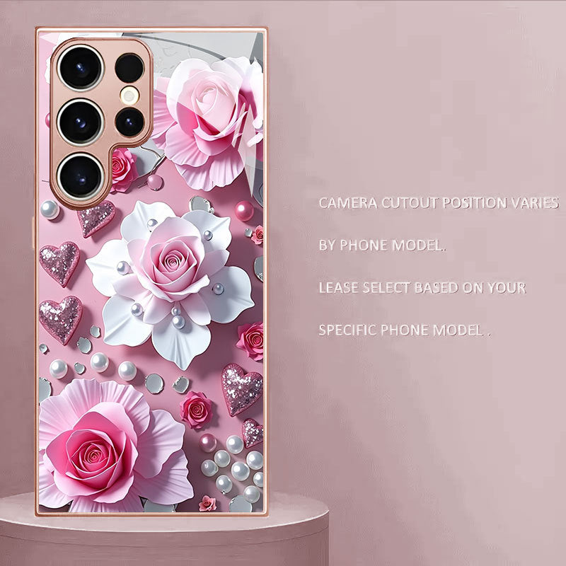 Pearl Flower Pattern Hard Case for Samsung