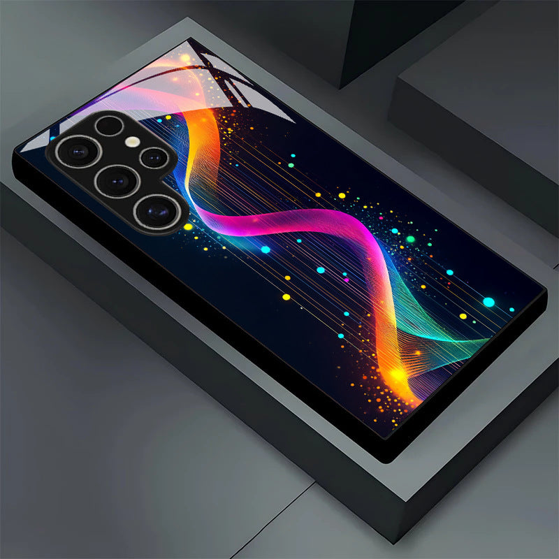Cyber Neon Pattern Hard Case for Samsung