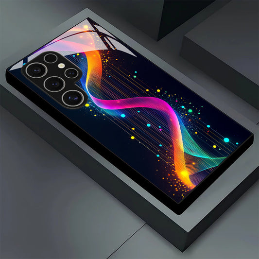 Cyber Neon Pattern Hard Case for Samsung