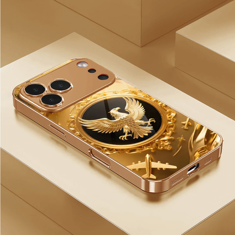 Golden Eagle Pattern Hard Case for iPhone